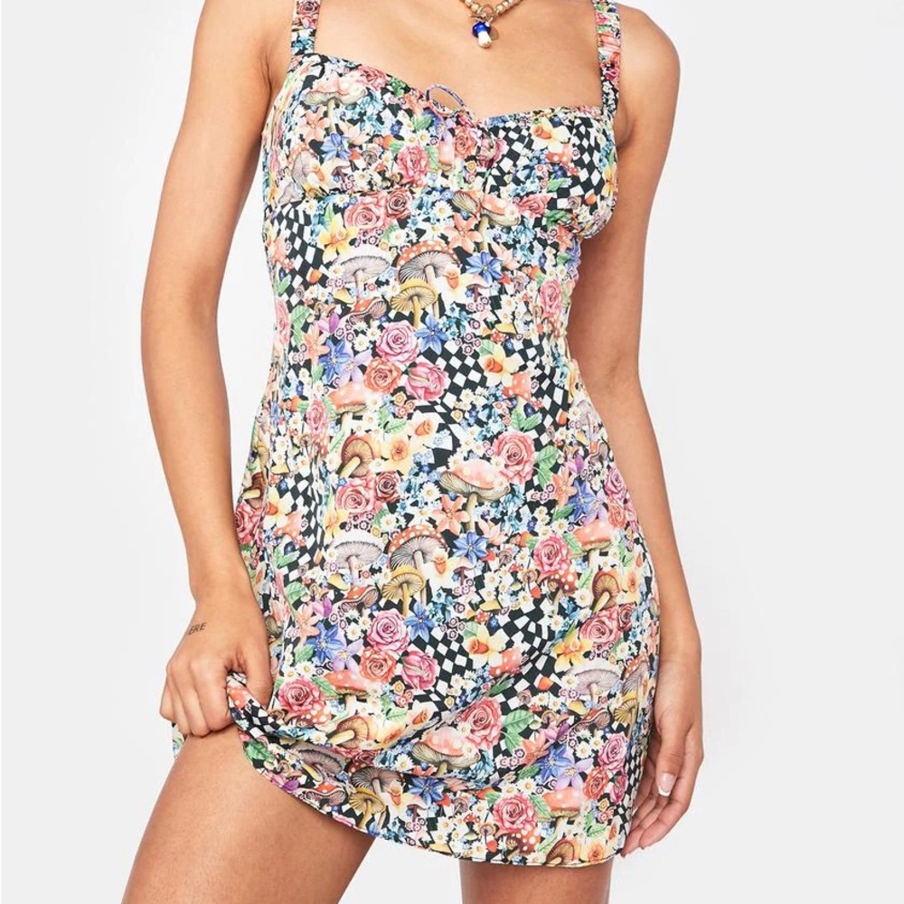 Floral Print Mini Dress